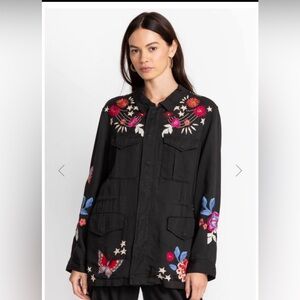 NWOT JOHNNY WAS MIKA PARIS DRAWSTRING MILITARY JACKET